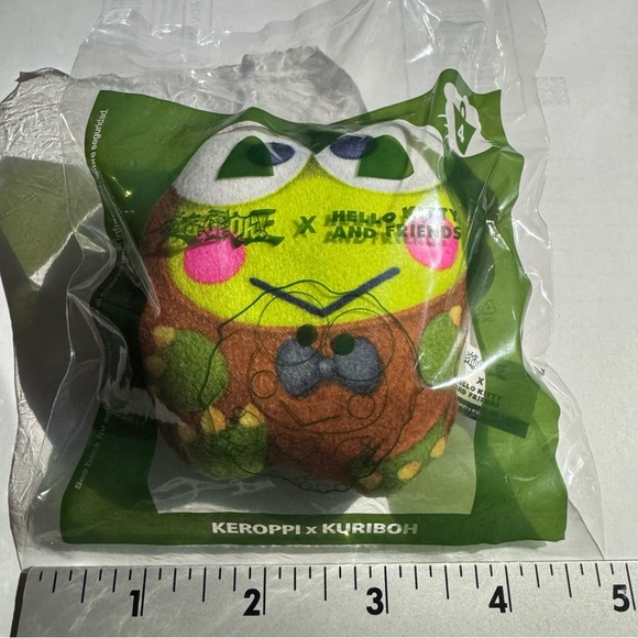 New Sanrio Yu-Gi-Oh x Hello Kitty McDonalds 3” Plush Toy #4 KEROPPI x KURIBOH - Picture 6 of 8